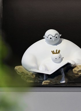 抽象人物雕塑f现代北欧创意思考者落地售楼处卡通人偶艺术装置摆