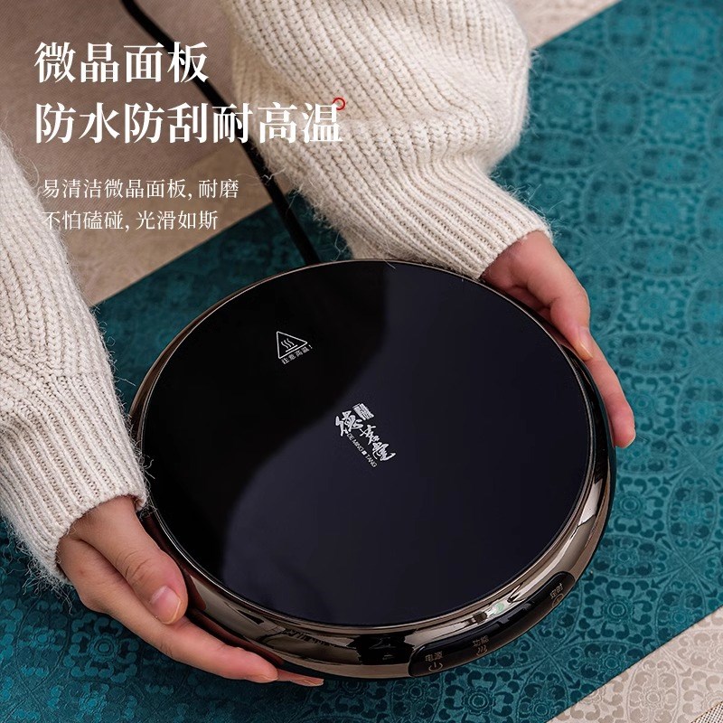 德茗堂电陶炉煮茶壶202s5新款烧水煮茶炉小型家用围炉玻璃蒸煮茶 - 图3