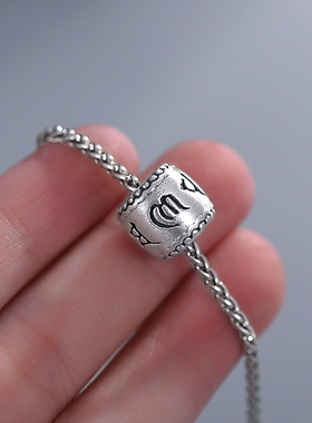 999纯银项链吊坠男女士款潮银链子龙骨链小众锁骨链520礼物送男友