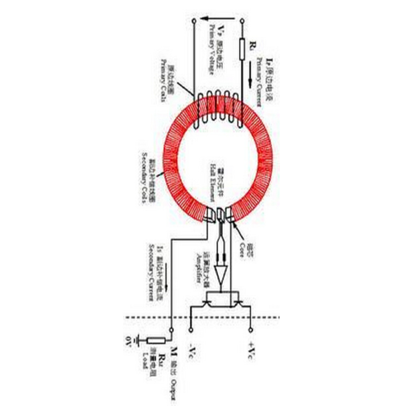 hall霍尔测量交流0-3500/3000/4000/4500A传感器模块电流检测铝排-图1