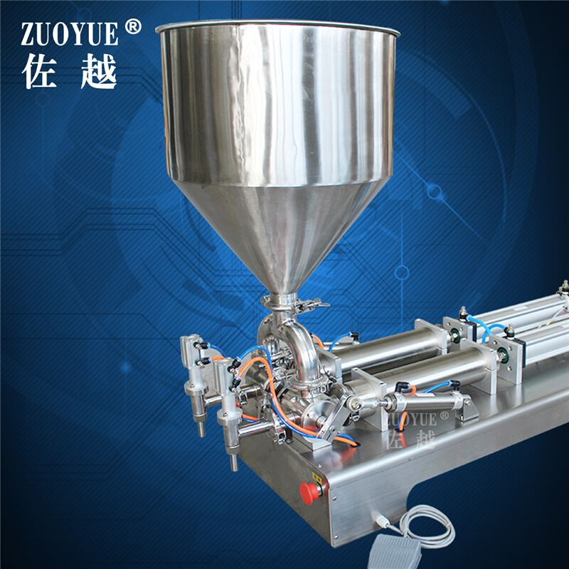 气2动双头膏体灌装机 全气动定量灌装机 双头自动膏体灌装机 - 图1