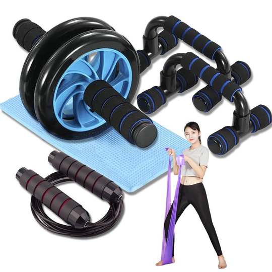 Abdominal wheel abdominal muscle wheel men's home fitness equipment abdominal roll beginner women's slimming belly