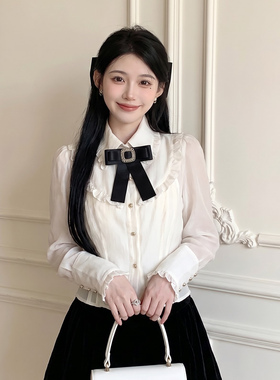 高档黑色领结JK蝴蝶结领花装饰新
