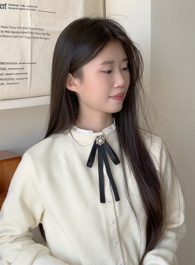 黑色系领结女复古JK装饰蝴蝶结新