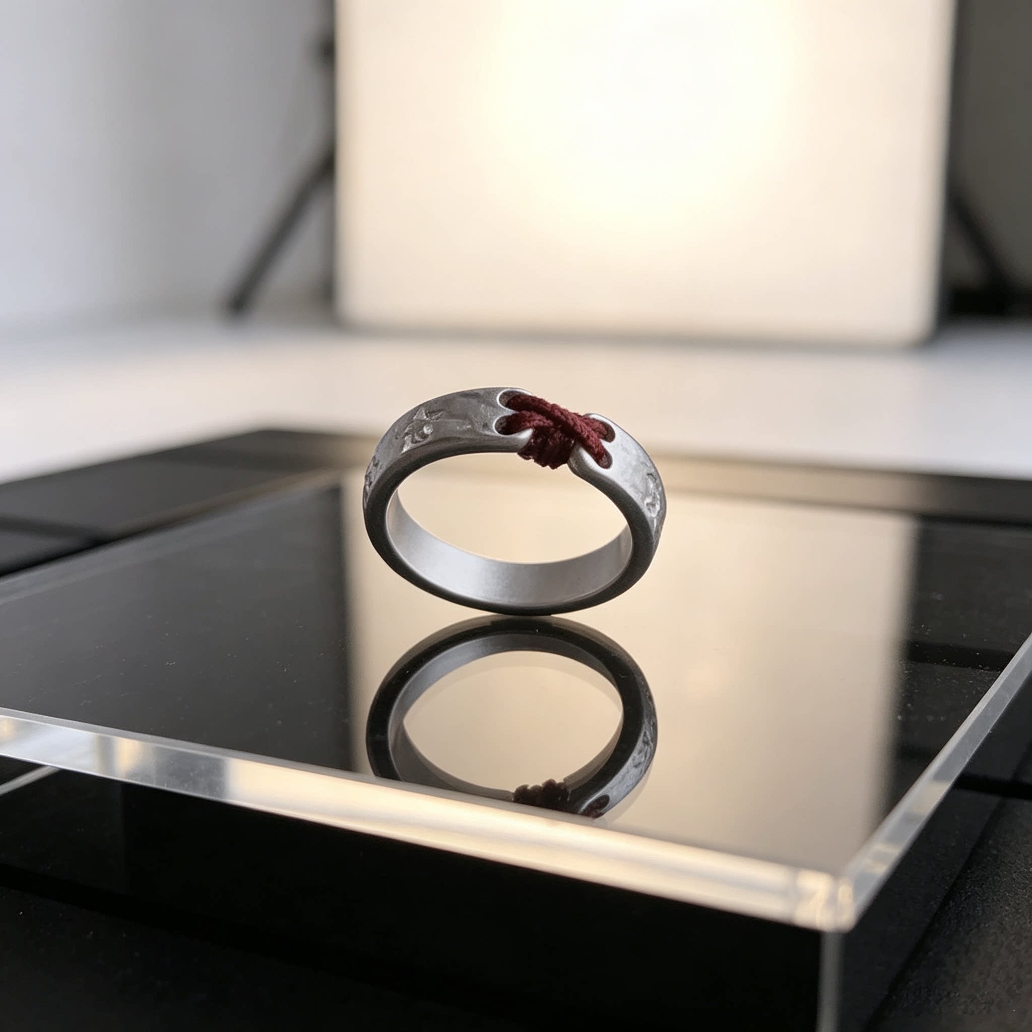Trendy niche rings for men and women, non-fading ins open ring, simple and advanced couple's personalized wear and accessories