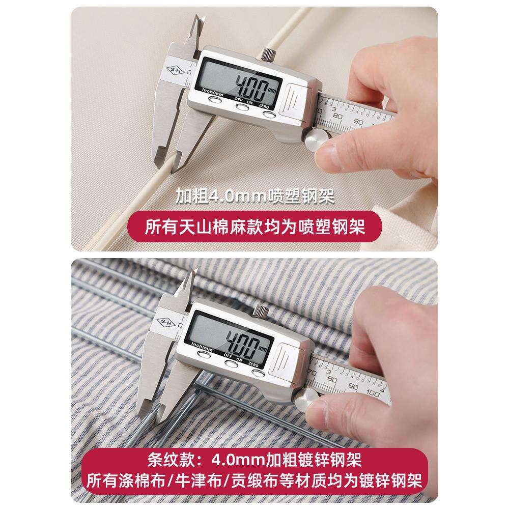 天山棉麻羽绒衣服收纳箱布艺家用折叠百纳箱衣柜专用被子衣物整理 - 图1