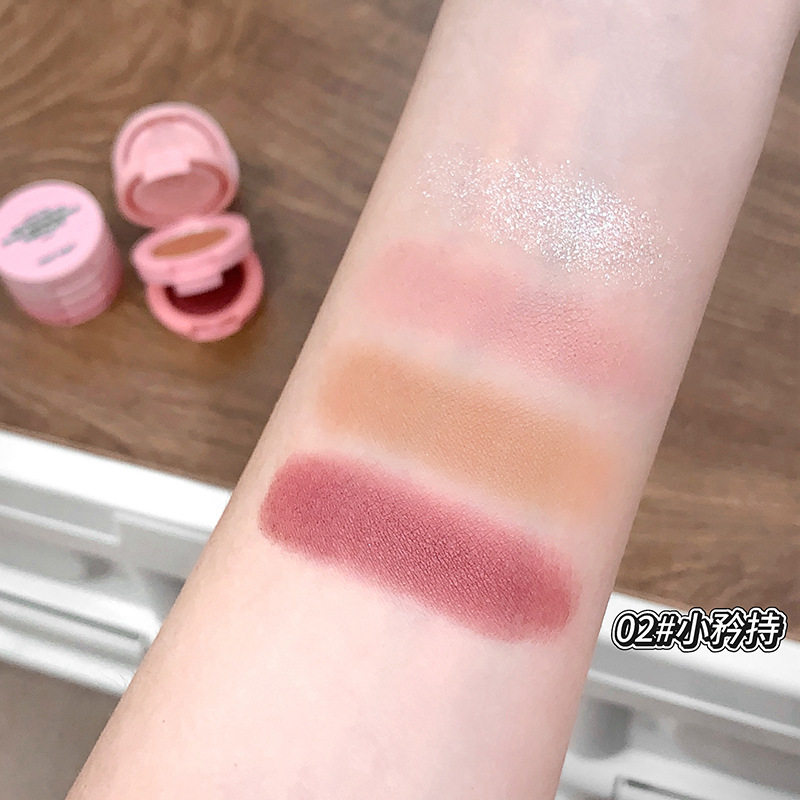 COAST BABY漫花诗韵综合粉盘一体夹心哑光腮红珠光三层细闪眼影盘,淘宝优惠券,粉丝福利购,淘宝优惠卷