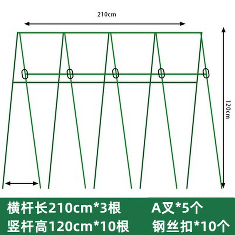 定制葡萄架园艺支架豆角黄瓜爬藤支撑杆支架杆庭院植物番茄架子爬-图1