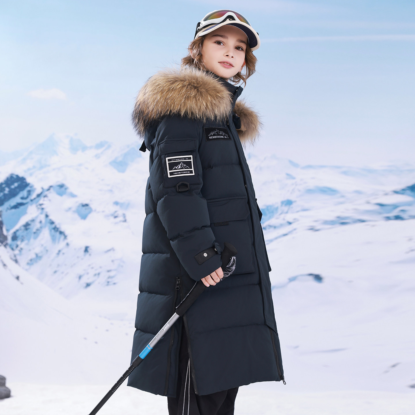 巴童巴拉男童羽绒服2025冬新款女童羽绒服过膝长款极寒超加厚外套,淘宝优惠券,粉丝福利购,淘宝优惠卷