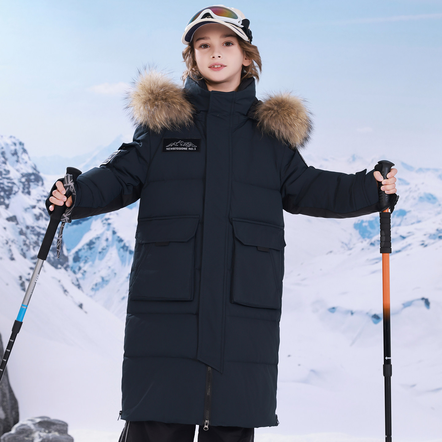 巴童巴拉男童羽绒服2025冬新款女童羽绒服过膝长款极寒超加厚外套,淘宝优惠券,粉丝福利购,淘宝优惠卷