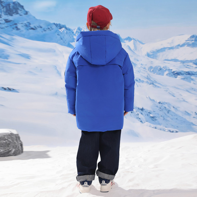 巴童巴拉三防儿童羽绒服男童中长款2025冬季女童工装加厚大童保暖,淘宝优惠券,粉丝福利购,淘宝优惠卷