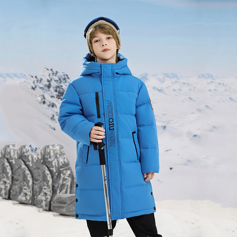 巴童巴拉男童羽绒服三防儿童外套加厚过膝长款女童装2024冬季新款,淘宝优惠券,粉丝福利购,淘宝优惠卷