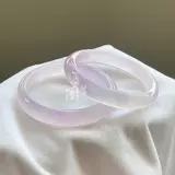 Натуральный агатовый сиреневый женский браслет, имитация льда