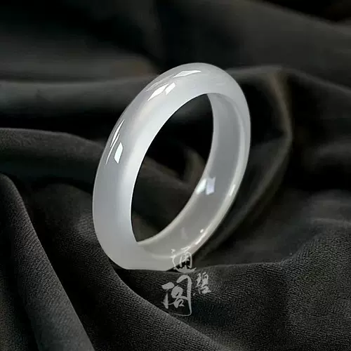 Натуральный агатовый белый браслет, имитация льда