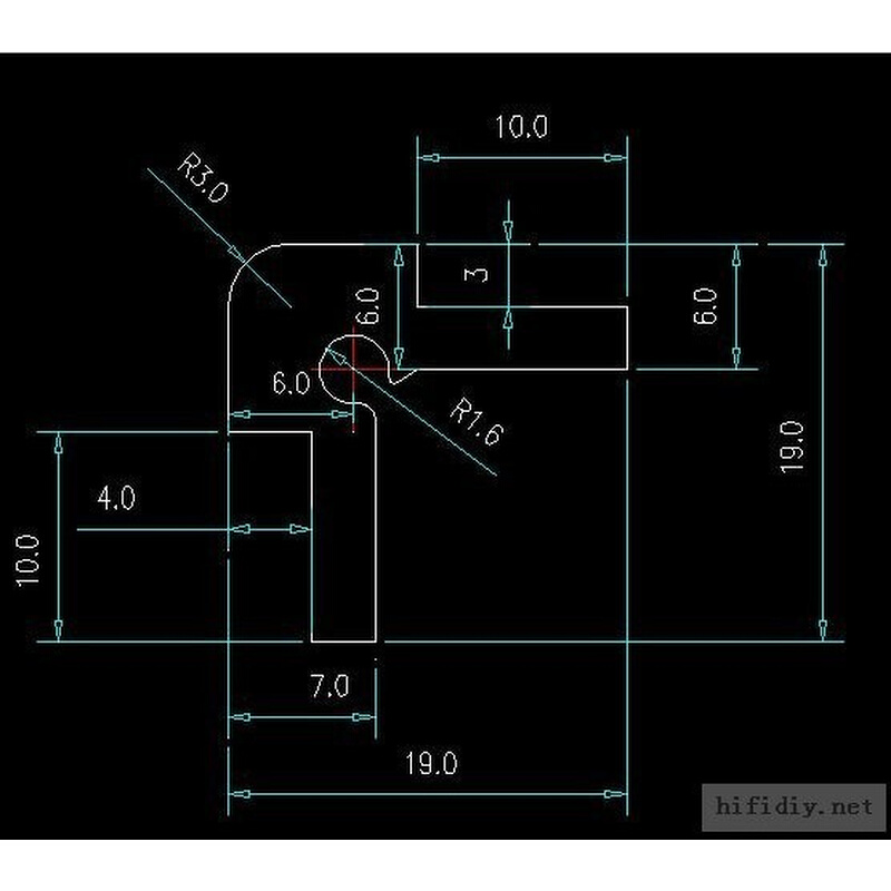 制作DIY非常方便的机箱标准铝型材2号件（量大可代加工和黑化） - 图1