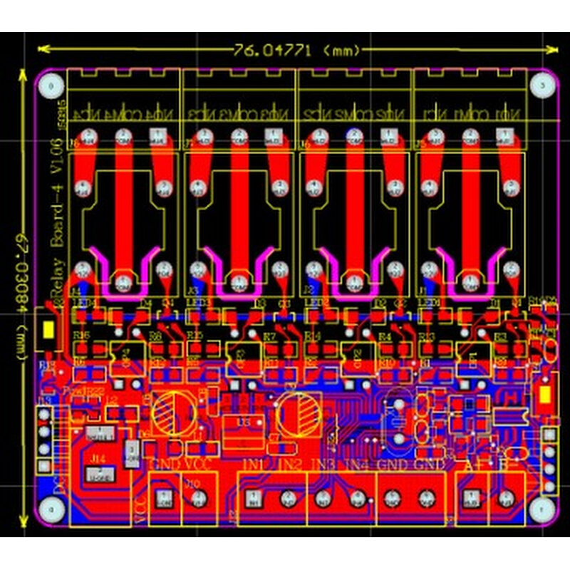 升级款Modbus RTU 4路继电器输出 4路开关量输入 485通讯 TTL通讯 - 图0