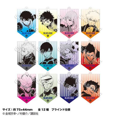 现货Muzzle蓝色监狱原画多边形徽章亚克力挂件盲抽随机发货吧唧 - 图0