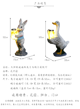 庭院摆件花园兔子装饰阳台