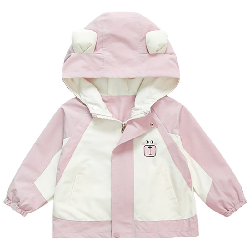 女童外套春秋外套2026新款女宝宝韩版休闲风衣春装洋气拼色冲锋衣,淘宝优惠券,粉丝福利购,淘宝优惠卷
