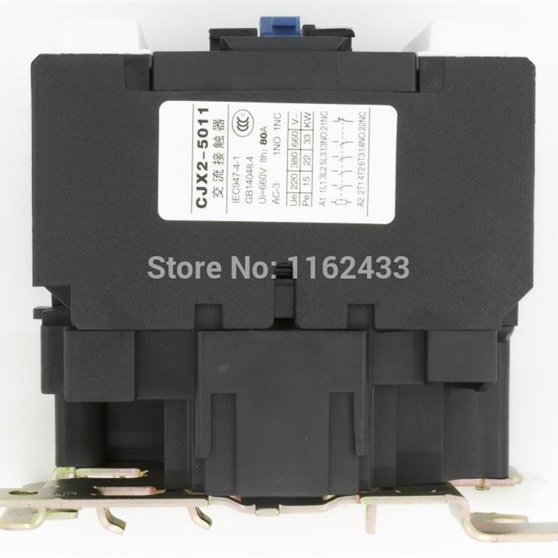 CJX2-5011 50A 3P NO+ NC AC contactor CJX2-50 LC1-D50 series-图1