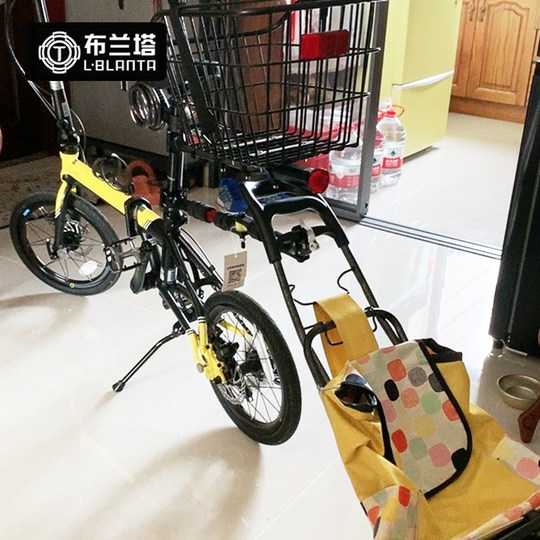 布兰塔连接件自行车连接买菜车拖挂连接杆电动车连接器露营车配件