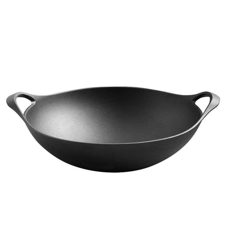 典匠 老式铸铁炒锅加厚无涂层不粘锅炒菜锅双耳圆底生铁锅36cm,淘宝优惠券,粉丝福利购,淘宝优惠卷