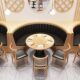 Restaurant card seats, milk tea shop tables and chairs, tea restaurant combination, coffee, Western restaurant, hotel wall-themed sofa card seats