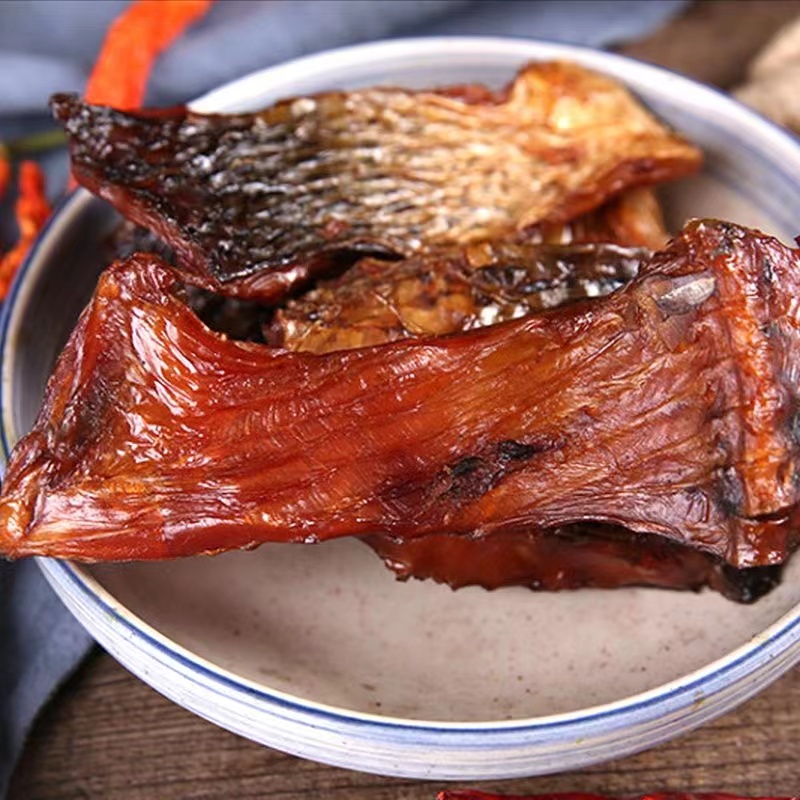 农家自制腊鱼大草鱼块湖南特产干货腊味鱼干湖北风干烟熏咸鱼腊肉-图0