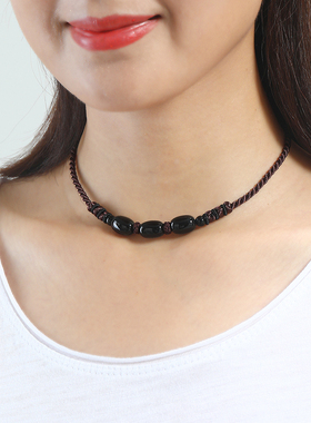 手工编织挡疤痕项链甲状腺术后遮挡疤痕锁骨链民族风项链女短款夏