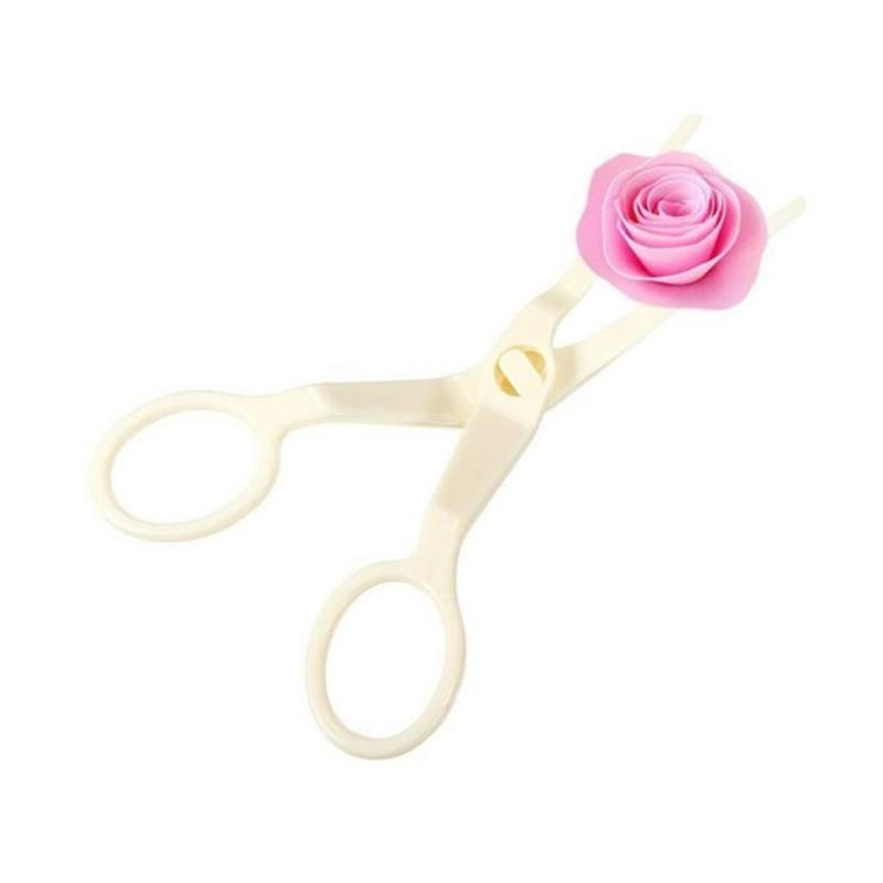 5Pcs/set Cream Flower Scissor+Cake Tray Tulips Rose Nozzle N - 图3