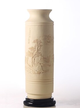 中式家居样板间摆件创意装饰花器花瓶工艺品书Q房笔架桌面文房四