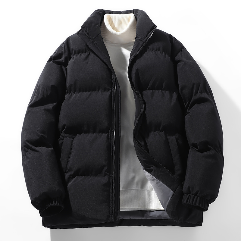 悠杰里秋冬羽絨棉服小眾立領美式百搭面包服外套保暖情侶款男女_悠杰里旗艦店_男裝