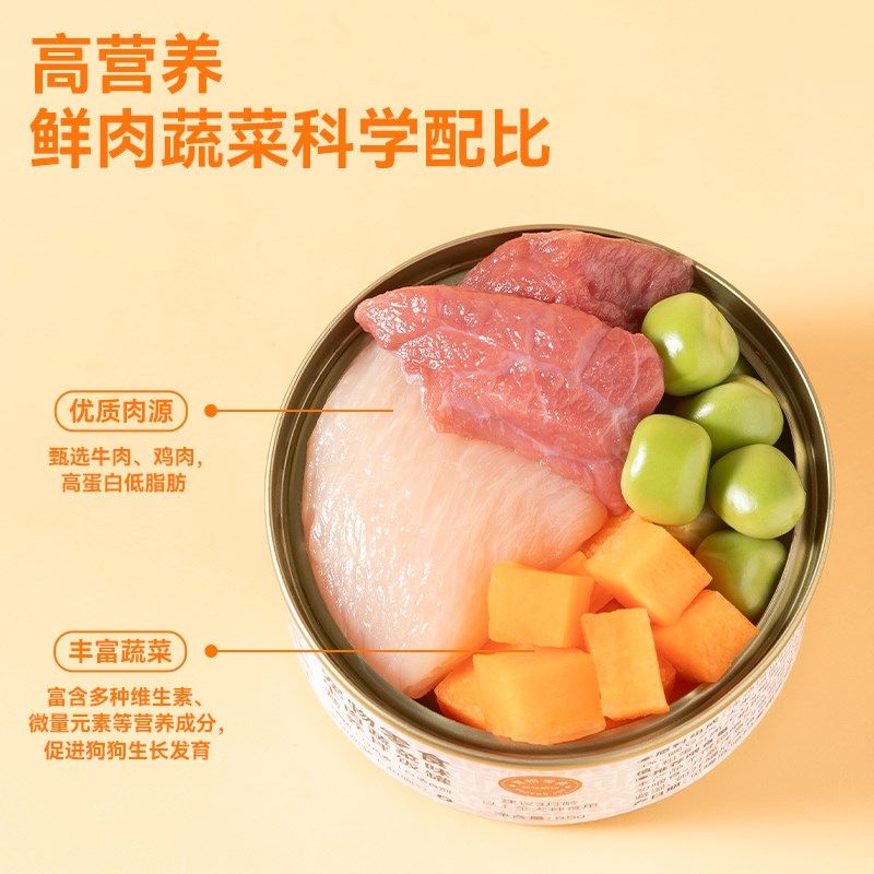 狗狗零食狗罐头大中小型犬幼犬宠物零食营养增肥拌饭湿粮20罐整箱,淘宝优惠券,粉丝福利购,淘宝优惠卷