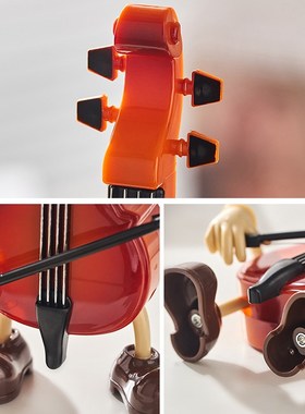 创意吉他大提琴八音盒儿童卧室书房装饰摆件音乐盒男女孩生日礼物