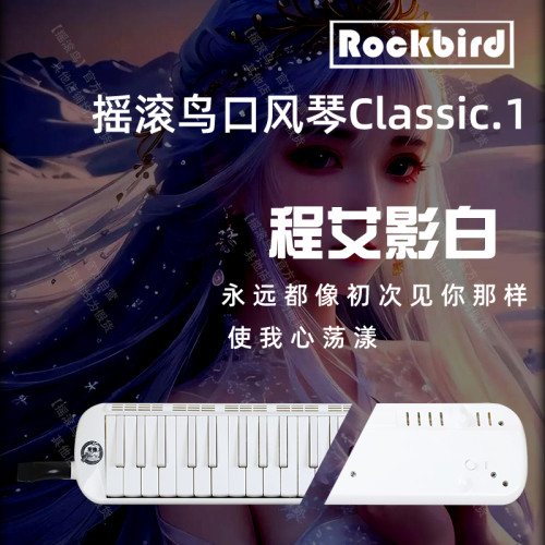 【摇滚鸟】口风琴新品首发 进口音簧37键口风琴专业级 送99教学课 - 图1