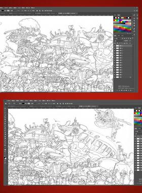 宫崎骏全家福3D立体画动漫天空之城千与千寻客厅高级挂画