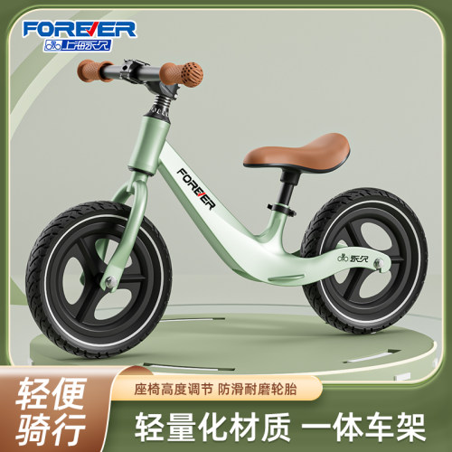 永久儿童平衡车1-3-6岁男女孩无脚踏镁合金溜溜车2入门宝宝滑步车 - 图1