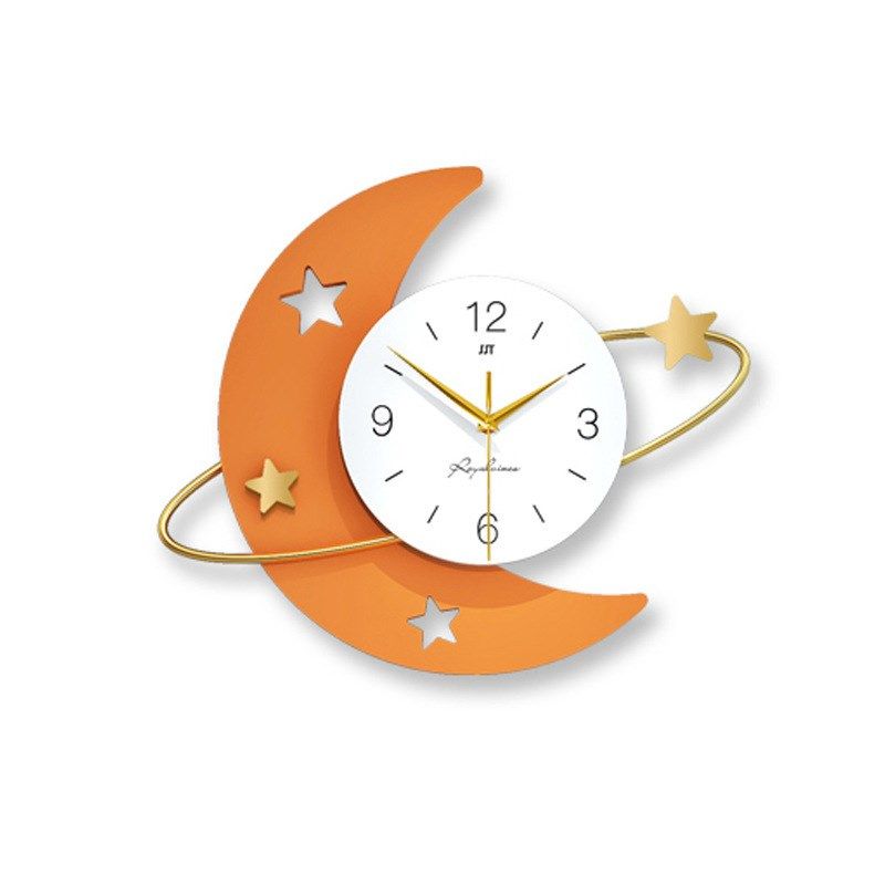 钟表挂钟客厅星星装饰静音家用高级感现代轻奢简约挂墙餐厅时钟,淘宝优惠券,粉丝福利购,淘宝优惠卷