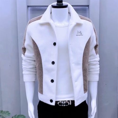 冬季高档夹克男加绒加厚男士男装冬装休闲新款时尚青年外套 - 图1