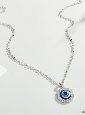 新款饰品土耳其蓝眼睛项链