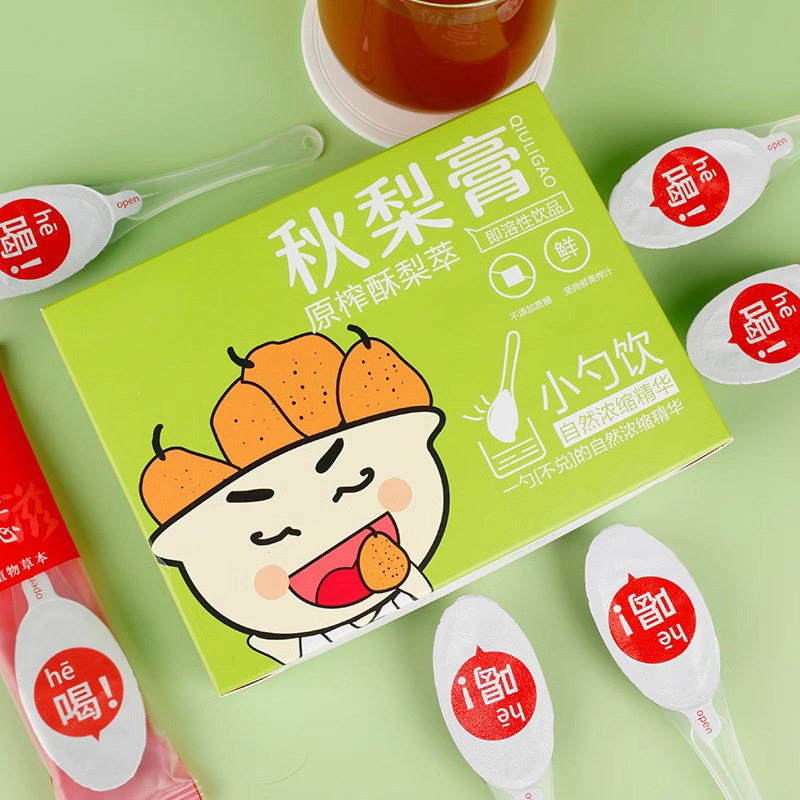 一勺梨膏儿童成人便携勺装枇杷秋梨膏孕妇泡水喝砀山酥梨无添加,淘宝优惠券,粉丝福利购,淘宝优惠卷