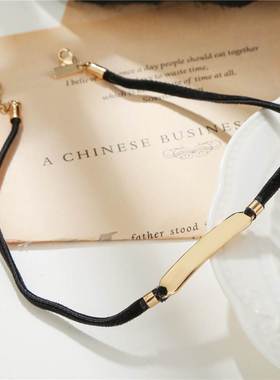 Collar female personality choker necklace black velvet rope