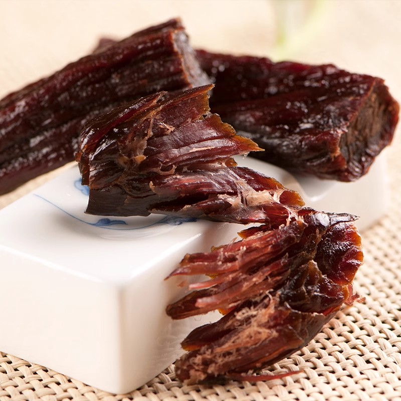 草原良友风干牛肉干八成干内蒙古纯牛肉孕妇零食500g袋装单独包装