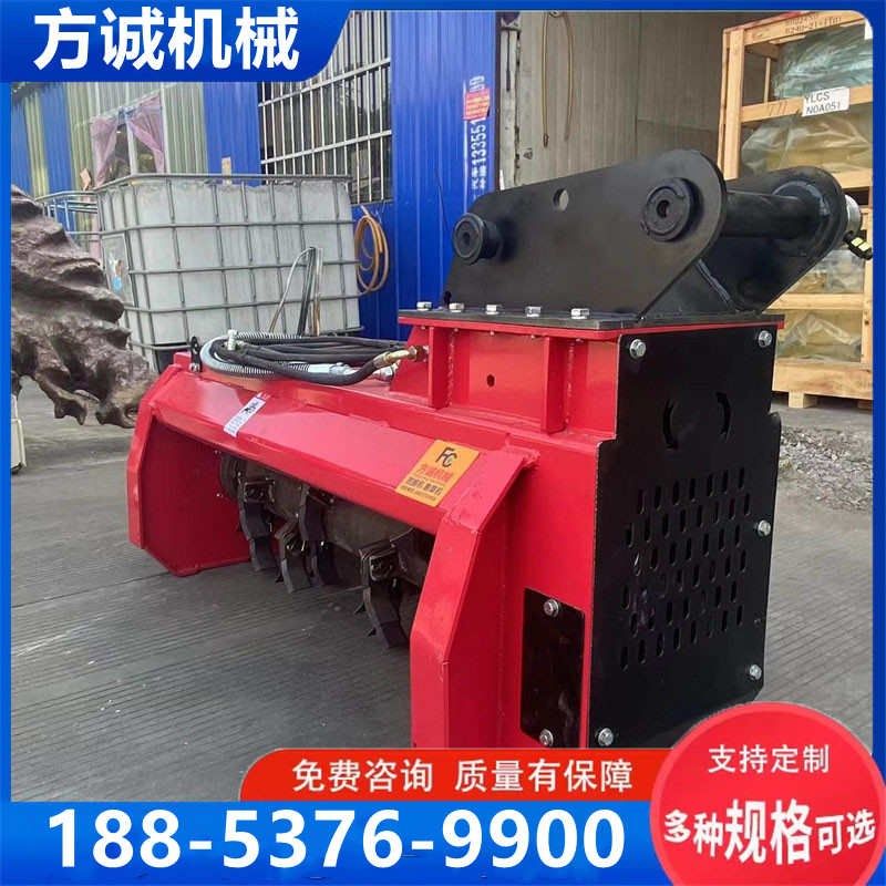 挖掘机打a草机液压割草机树木粉碎拓灌机挖机改装除草绿化带碎草,淘宝优惠券,粉丝福利购,淘宝优惠卷