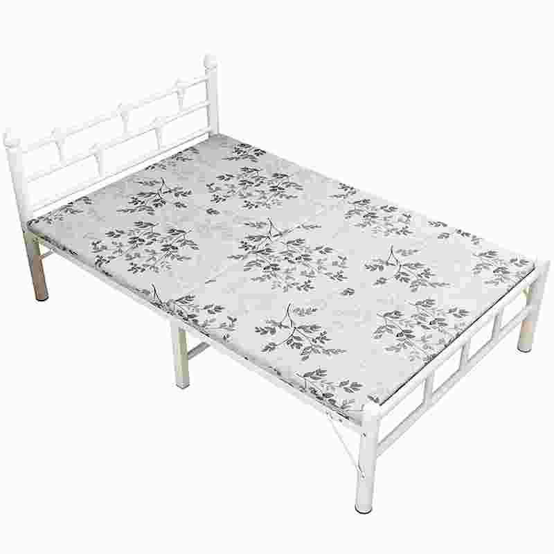 家用儿童单双人1.2米折叠床小户型成人1.5铁艺组装加粗午休简易床 - 图3