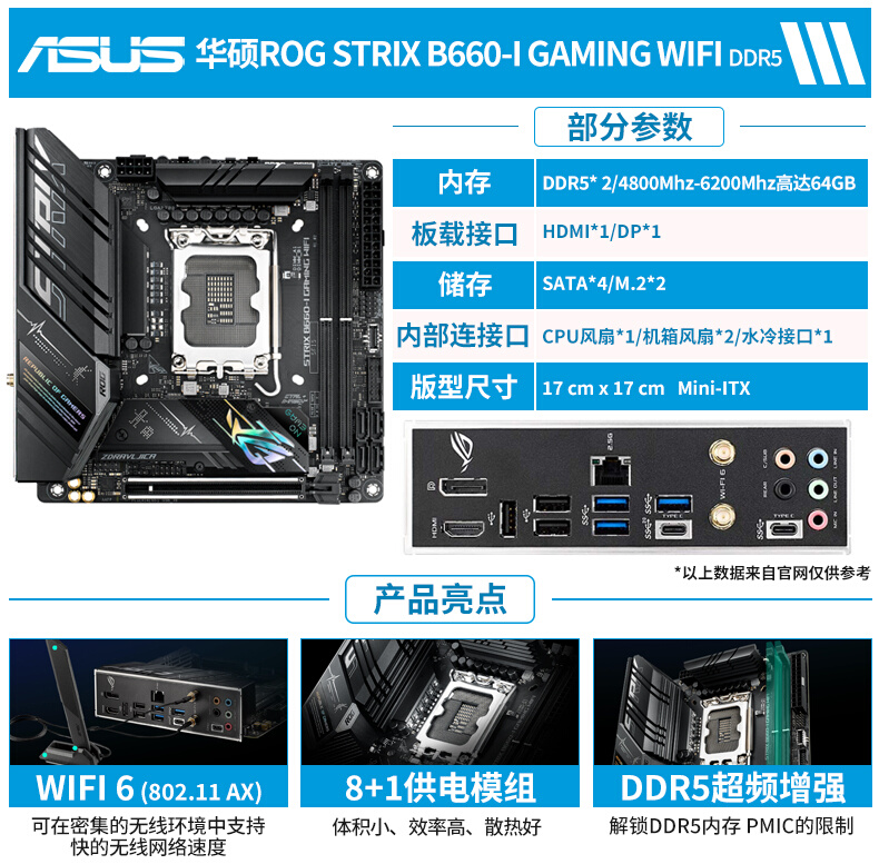 I5 12400F/I512600KF搭B660I/H610迷你ITX主板CPU套装-图2