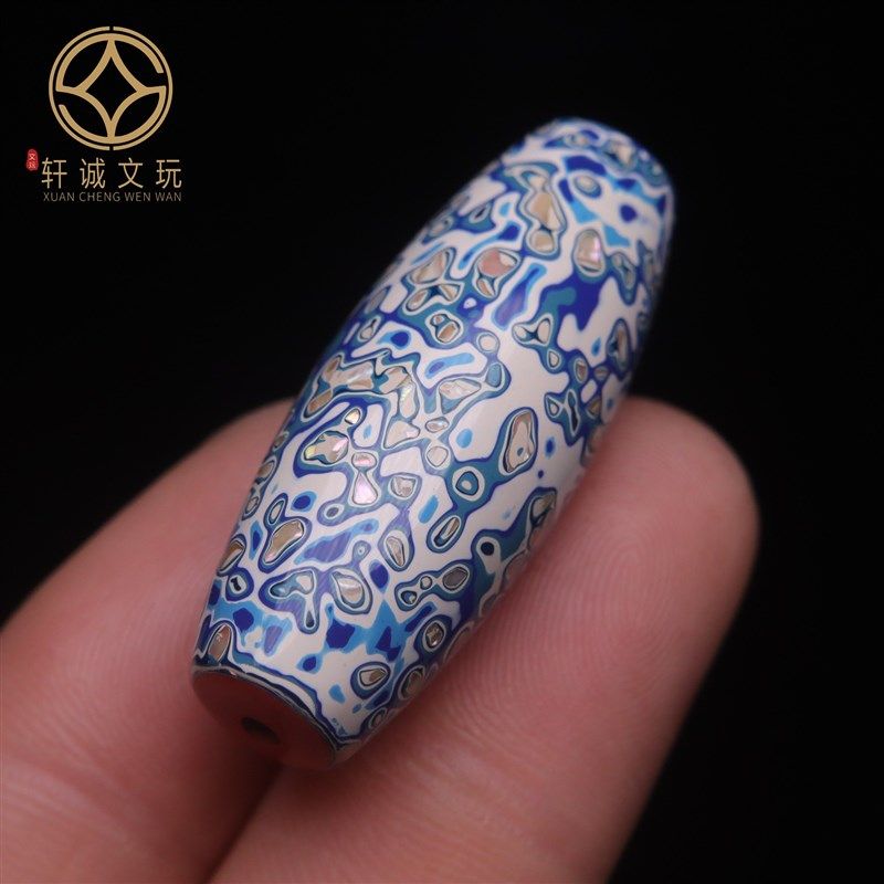 原矿天然朱砂青花瓷彩绘天珠桶珠老型珠散珠单珠DIY手串配饰配件,淘宝优惠券,粉丝福利购,淘宝优惠卷