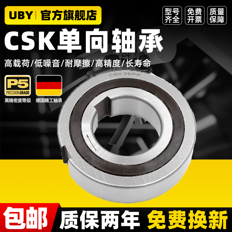 单向轴承CSK8进口10转动12逆止15 17 20 25 30 35 40 45 PP带键槽 - 图3