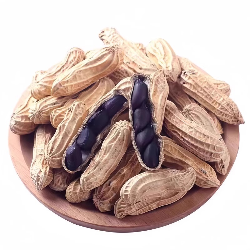 原味富硒黑花生带壳小粒黑花生味甜黑皮花生米500g云南特产黑花生 - 图3