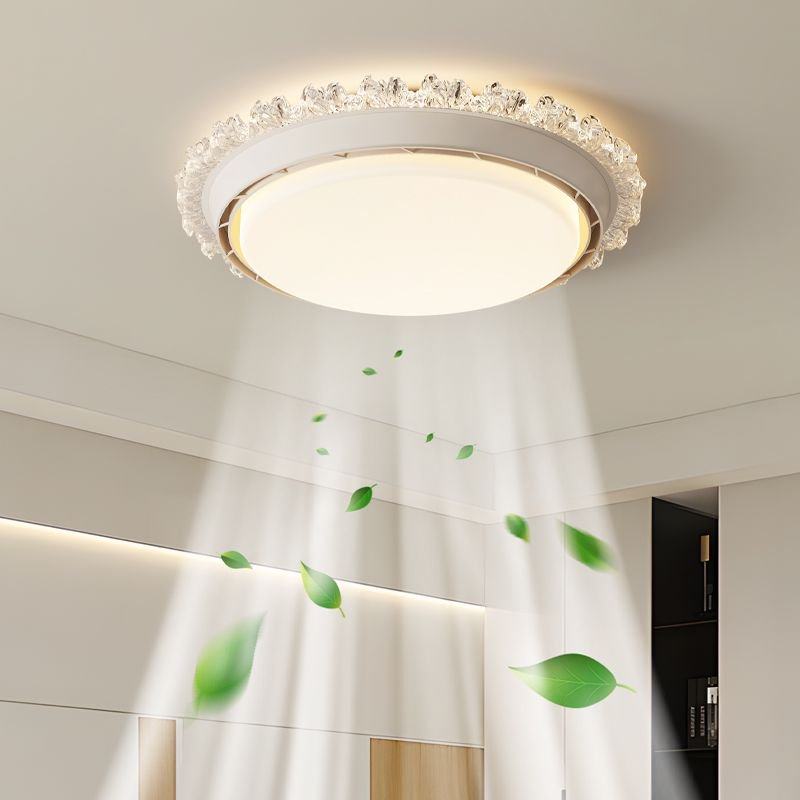 励昌无叶风扇灯卧室吸顶风扇灯圆形现代简约餐厅中古风无叶风扇灯,淘宝优惠券,粉丝福利购,淘宝优惠卷